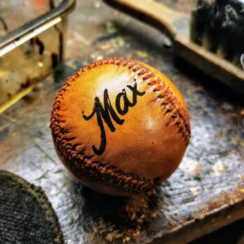 Balle de baseball usa personnalisée en cuir vintage