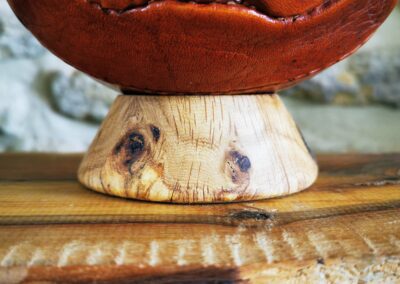 Socle de taille moyenne en chêne naturel