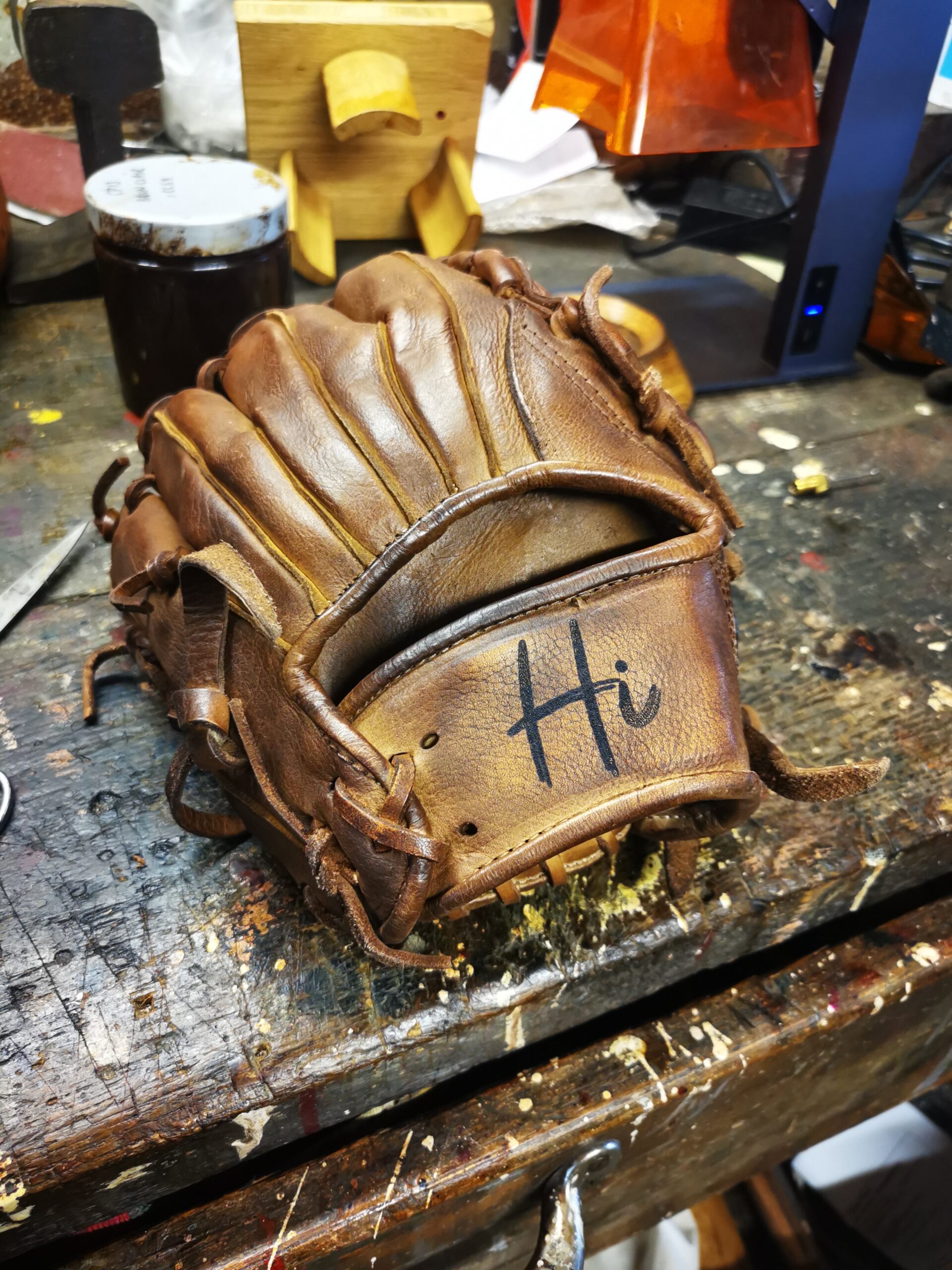 Gant De Baseball Wilson Custom Fit A1813 Pro10 – Cuir Marron, Main Gauche, Taille 10, Occasion