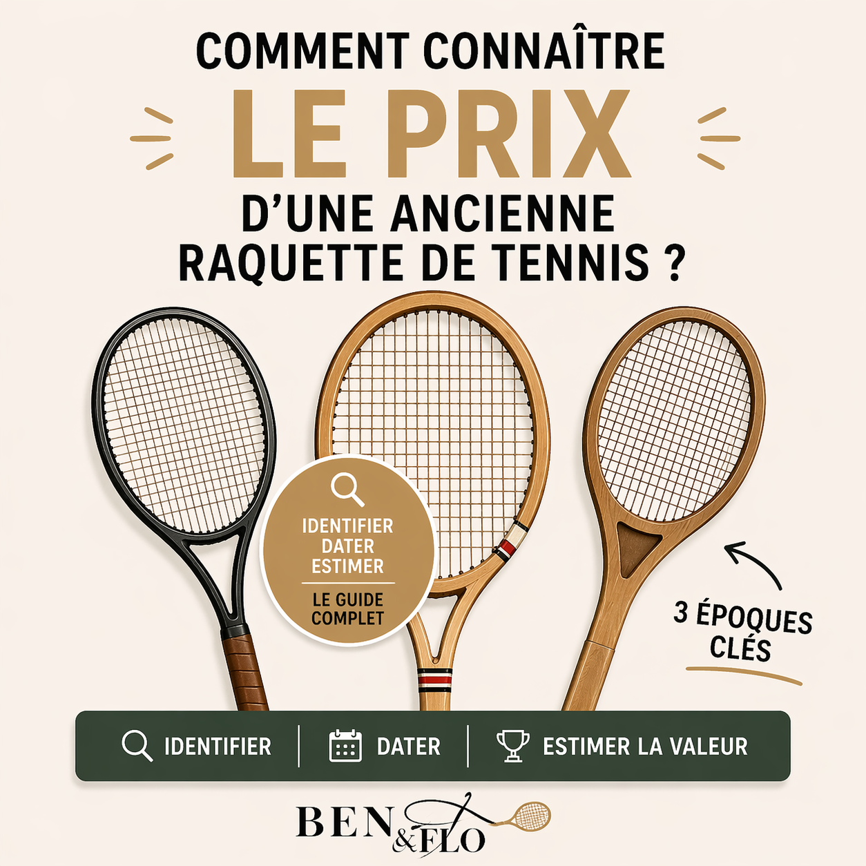 vignette comment connaitre le prix d une raquette de tennis ancienne bois graphite estimation valeur raquette vintage