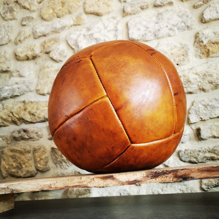 Autocollant ANCIEN BALLON en cuir JAF FRANCE mondial vintage adesivo