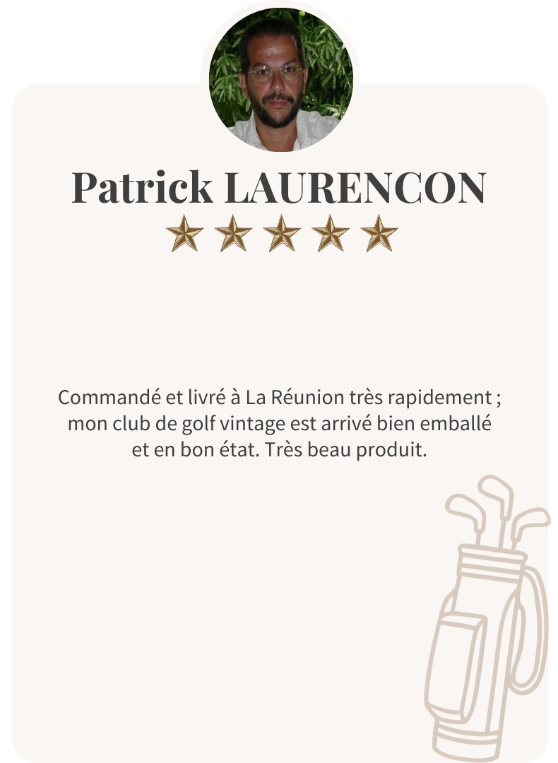 Club de golf vintage livré rapidement en bon état