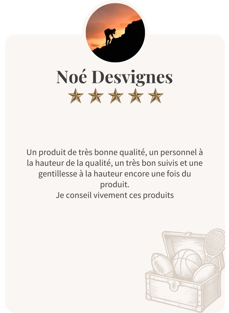 Noé recommande les produits pour leur qualité et le service attentionné