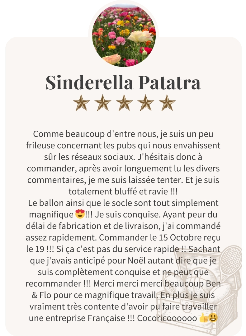 Sinderella est bluffée par la qualité et la rapidité du service
