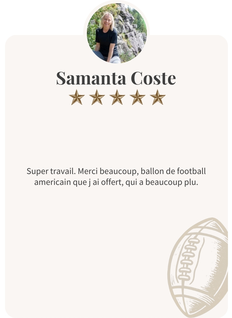 Avis sur l'achat d'un ballon de football américain pour un cadeau.