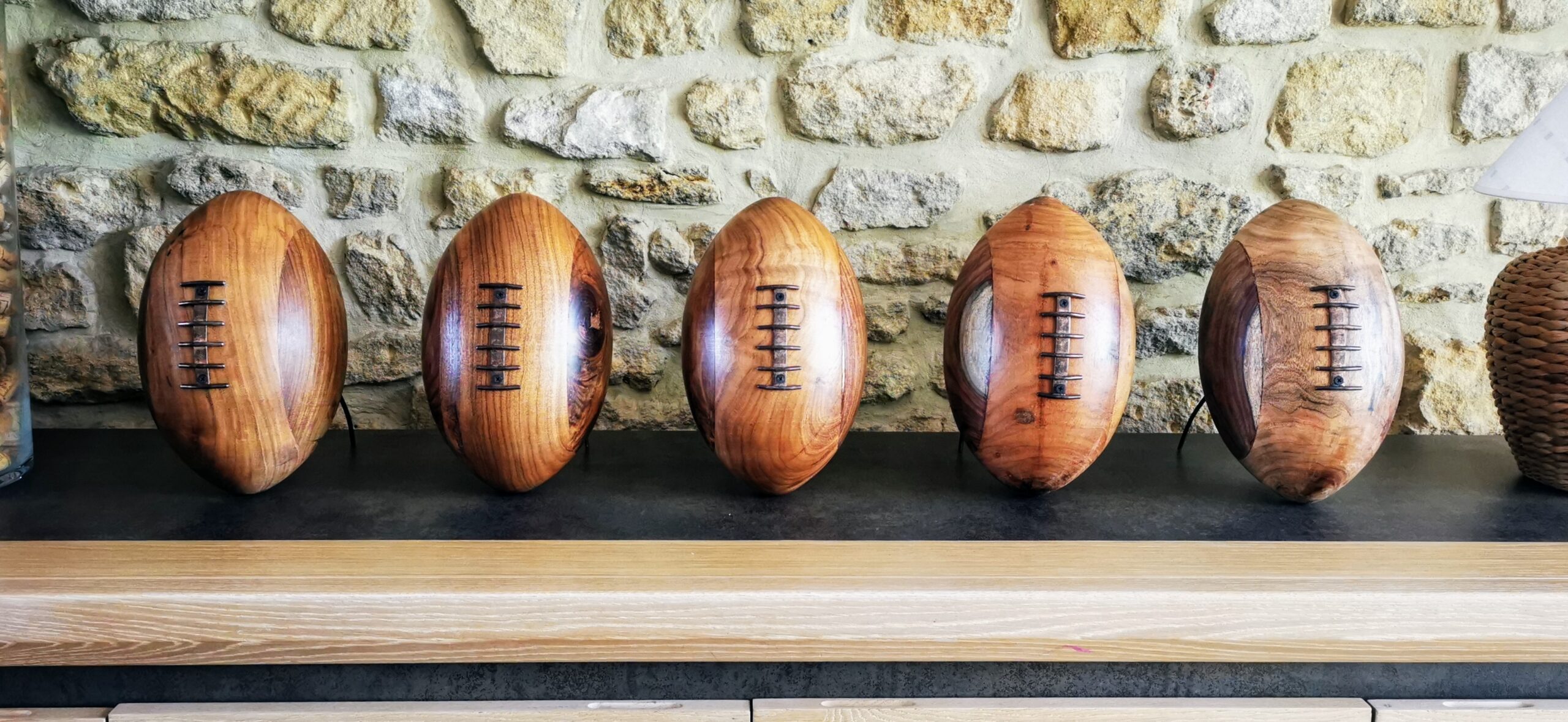 Ballon de rugby, ballon de rugby en bois, ballon de