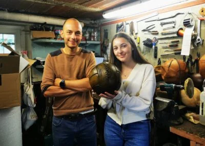 Benjamin Clerget et Chiara Marson à l'atelier Ben et Flo