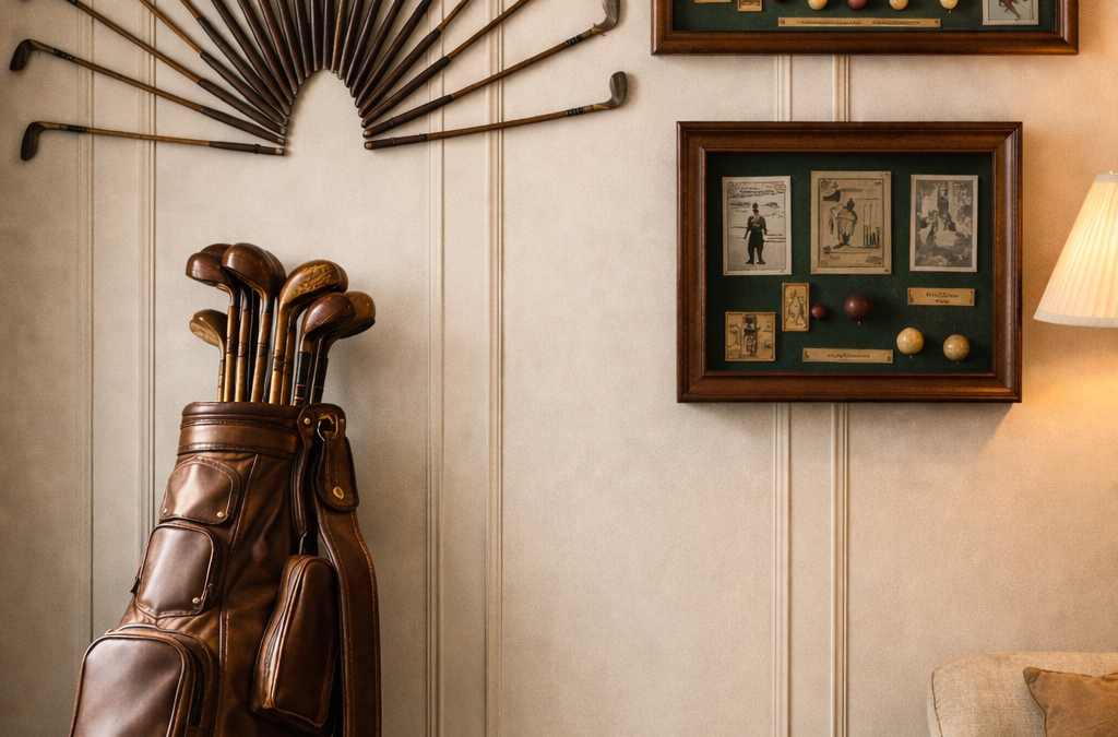 Décoration golf : comment donner du cachet à un intérieur avec un sac de golf ou des clubs anciens ?