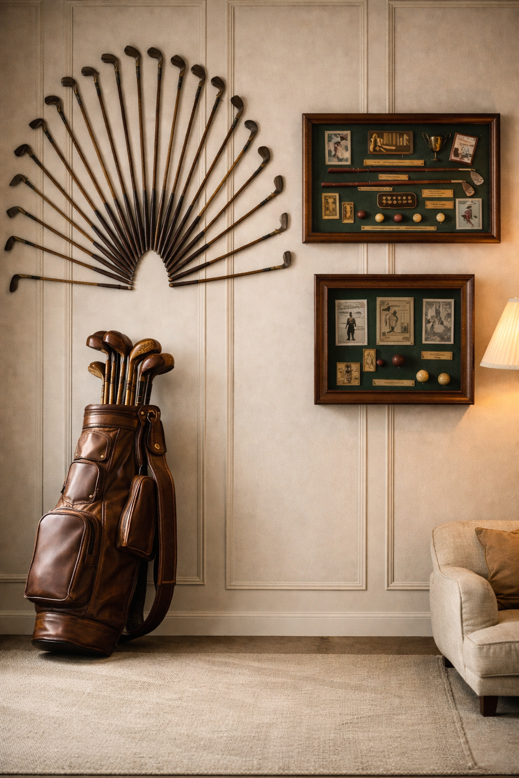 Décoration golf vintage