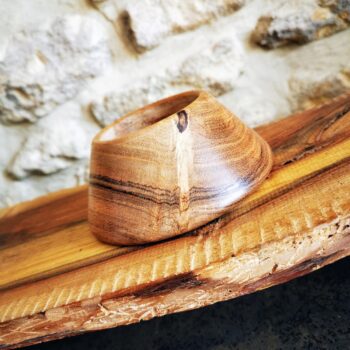 support bois acacia avec noeud naturel veinage unique artisanat
