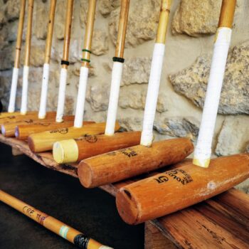 Têtes de maillets de polo en bois