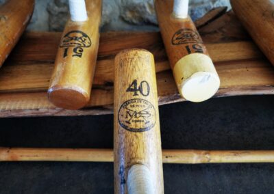 Têtes de maillets de polo en bois