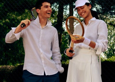 vintage tennis rackets lifestyle Bourrienne Paris fashion tennis